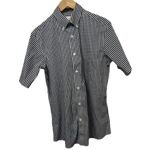 Roundtree & Yorke Gold Label Shirt Men's Medium Slim Fit Blue Short Sleeve-409